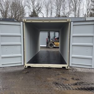 20′ x 8′ x 8.5′ Tall– New **DOUBLE DOOR** Shipping/Storage Container – Wind and Watertight – BEIGE