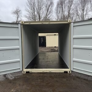 20′ x 8′ x 8.5′ Tall– New **DOUBLE DOOR** Shipping/Storage Container – Wind and Watertight – BEIGE