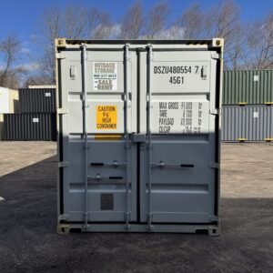 40′ x 8′ x 9.5′ Tall –New *High Cube*Shipping/Storage Container – Wind and Watertight – GRAY