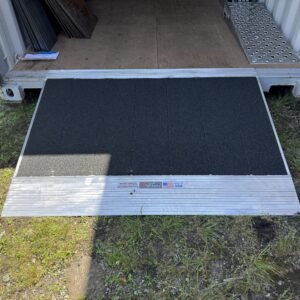 48″ x 63” Aluminum Grit Coat Container Ramp-12,000 LB AXLE LIMIT