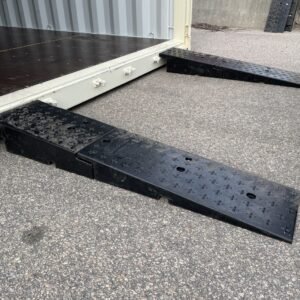 Rubber Wedge Shipping Container Ramps (2 Ramp Set)