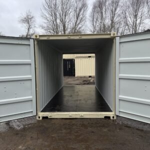 20′ x 8′ x 8.5′ Tall– New **DOUBLE DOOR** Shipping/Storage Container – Wind and Watertight – BEIGE